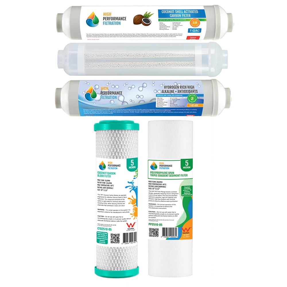 2nd year Cartridges for 7 stage under sink RO filter $198